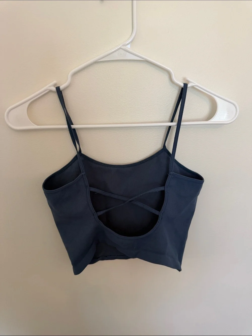 Free People Black Slim-Strap Cropped Cami